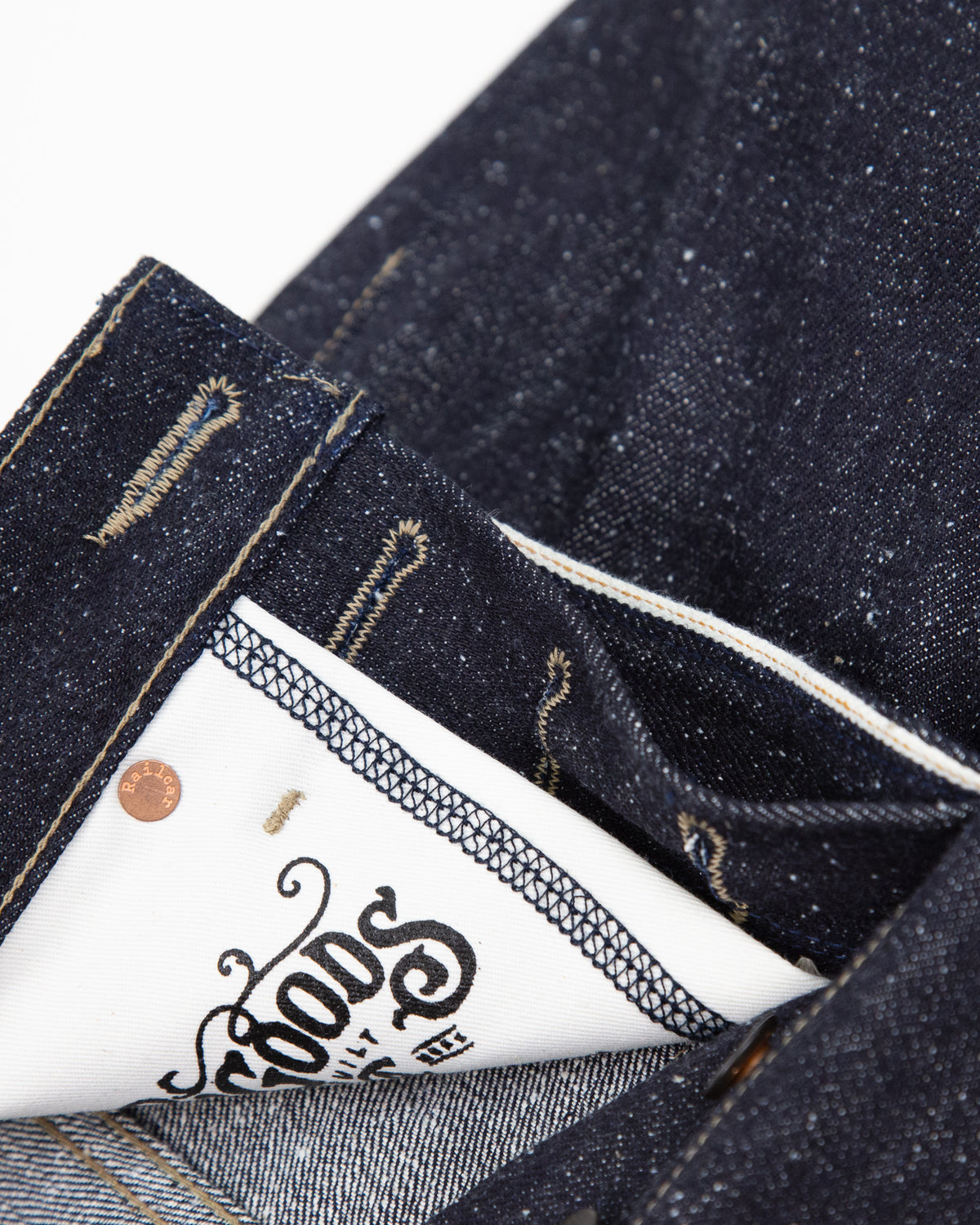 Switcher X123 Full Leg, Wide Leg Fit 15 Oz Super Nep Indigo Selvedge