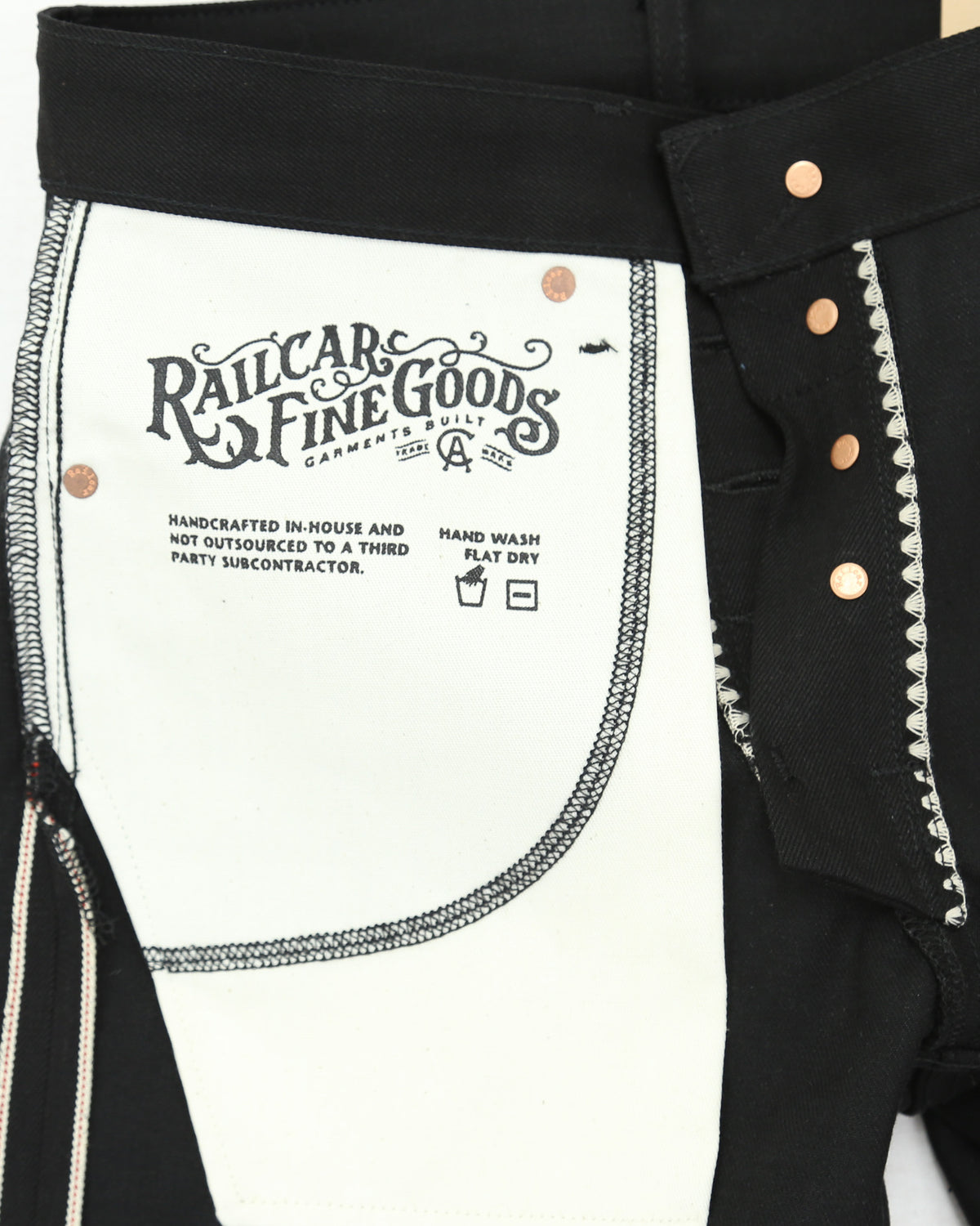 Rebels X111 Modern Straight Leg 13.5 Oz Double Black Selvedge