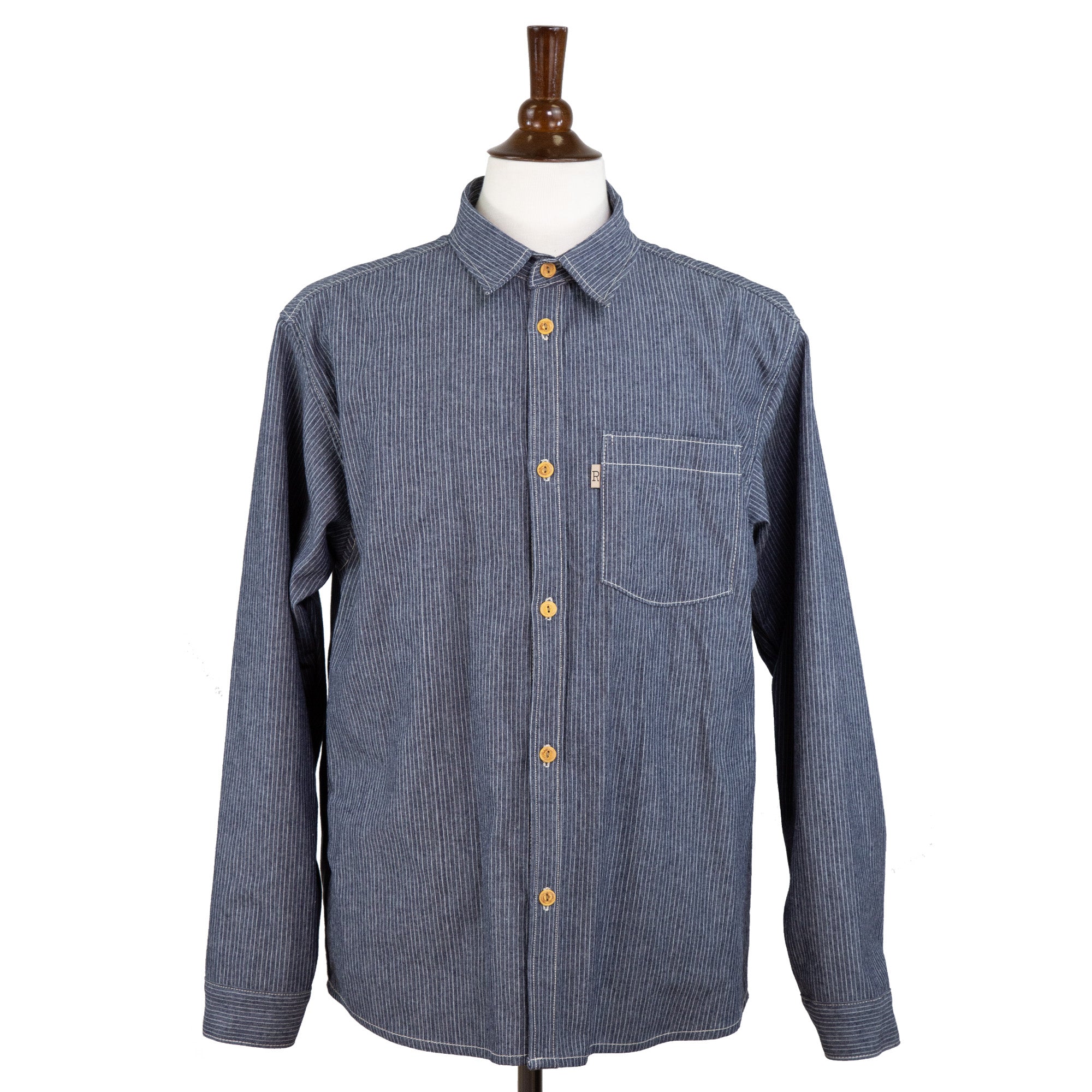 Front of Speed Prewashed Pin Stripe Shirt