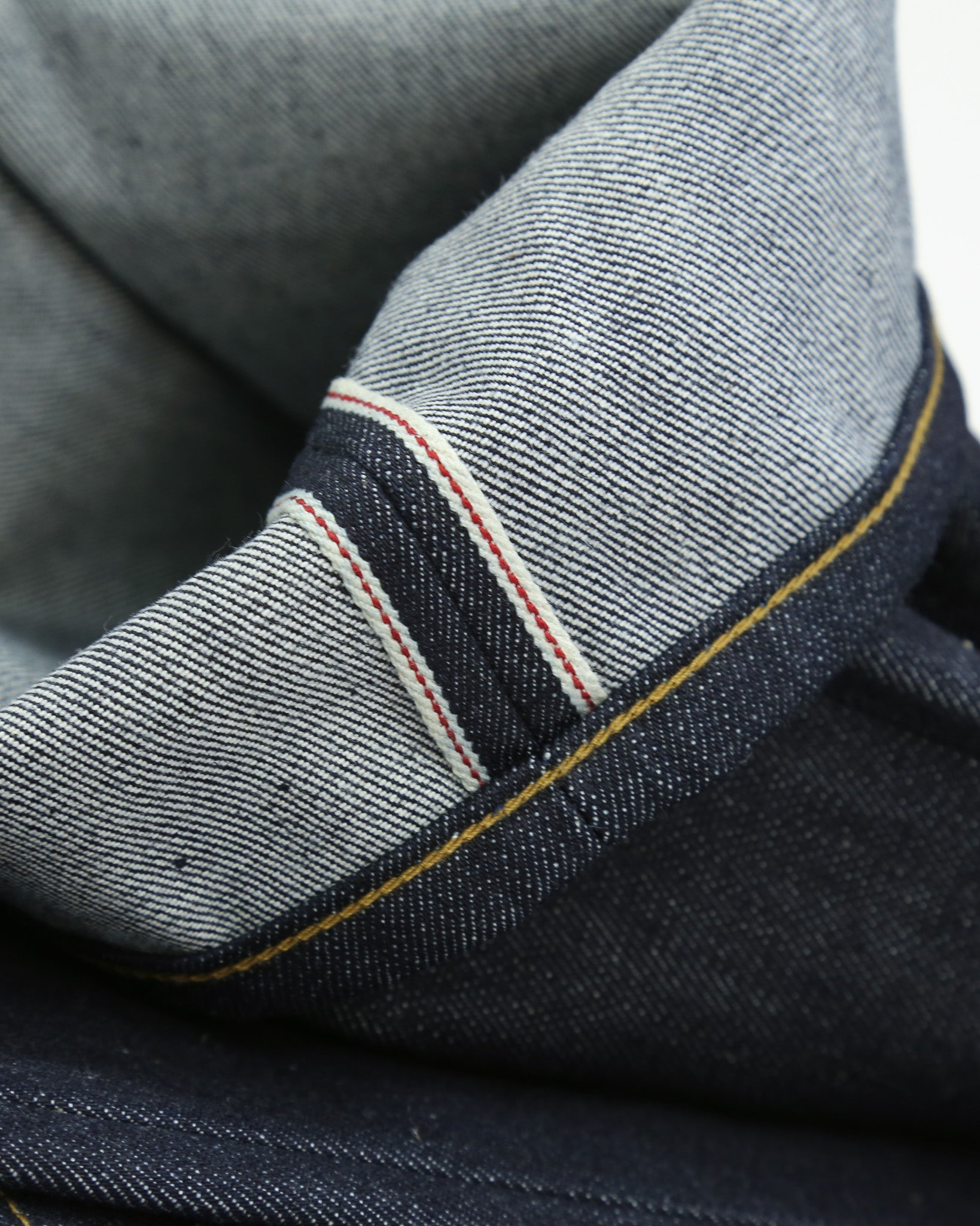Switcher full leg wide leg selvedge raw denim jeans