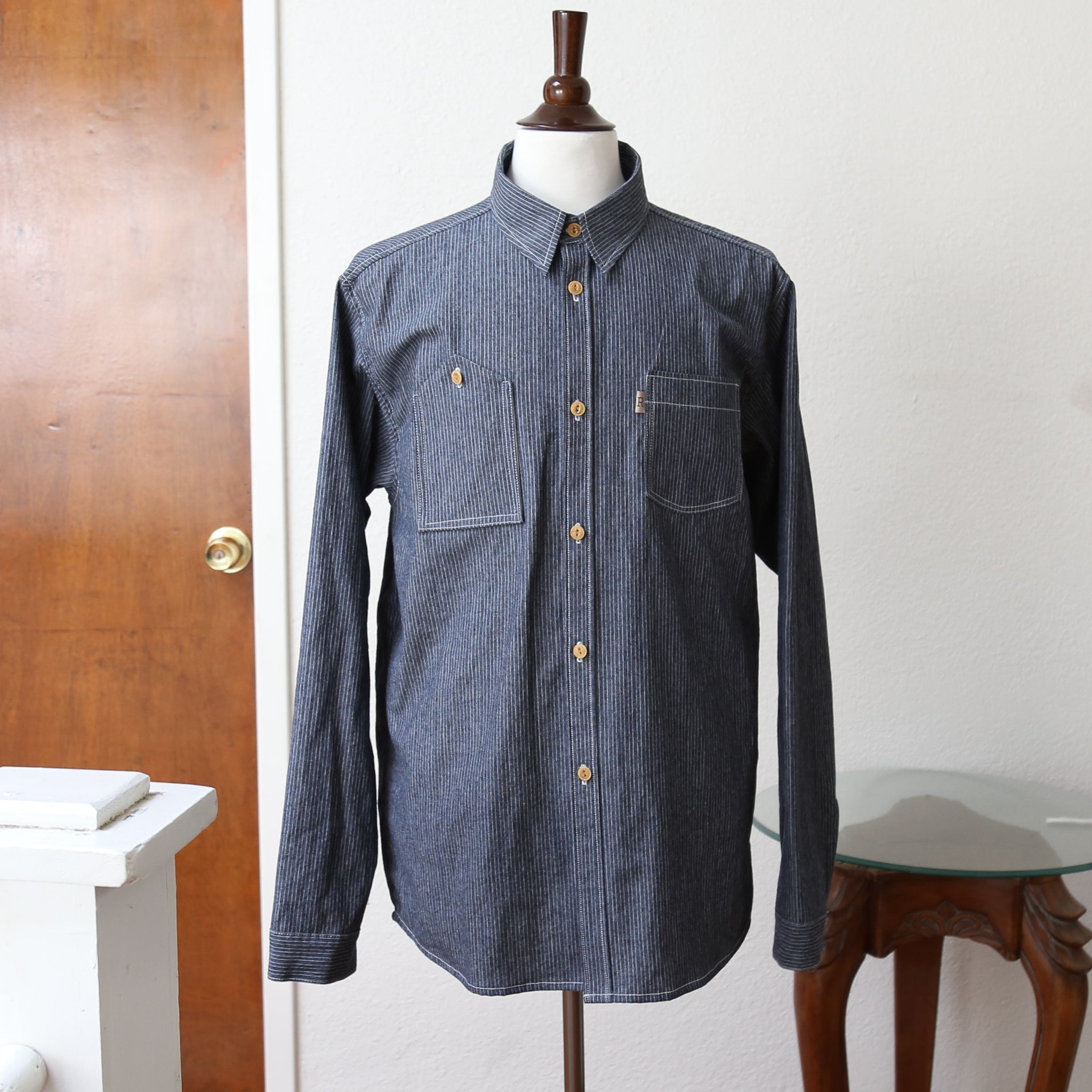 Front of Speed Pinstripe Shirt